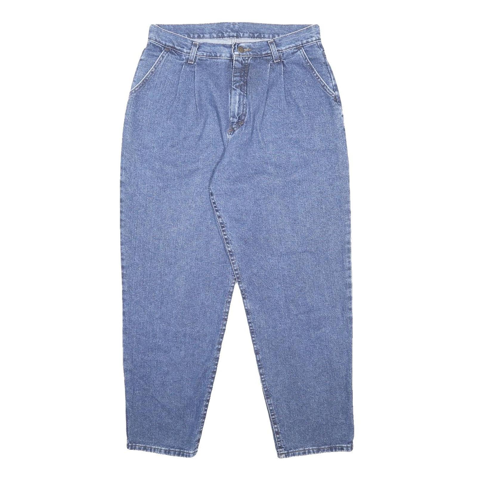 LEE Womens Jeans Blue Relaxed Tapered Denim Medium W32 L27 Vintage Style