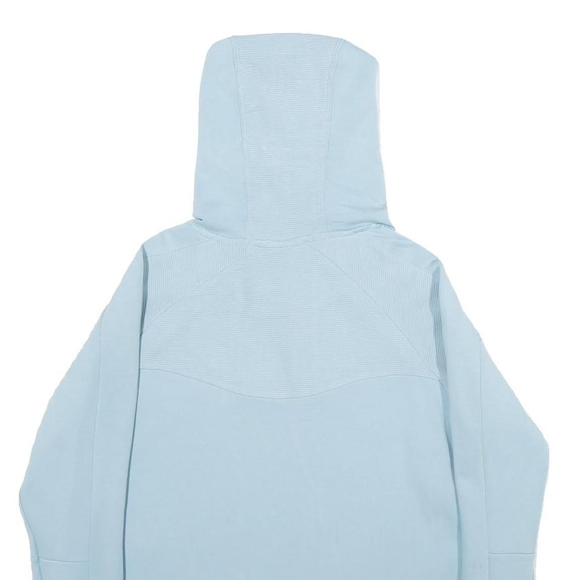 PUMA Womens Blue Hoodie XS Cotton Blend Lightweight Pullover Casual