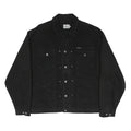 CALVIN KLEIN JEANS Mens Black Denim Jacket XL Cotton Blend Button Denim
