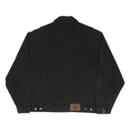 CALVIN KLEIN JEANS Mens Black Denim Jacket XL Cotton Blend Button Denim