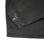 CALVIN KLEIN JEANS Mens Black Denim Jacket XL Cotton Blend Button Denim