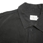 CALVIN KLEIN JEANS Mens Black Denim Jacket XL Cotton Blend Button Denim