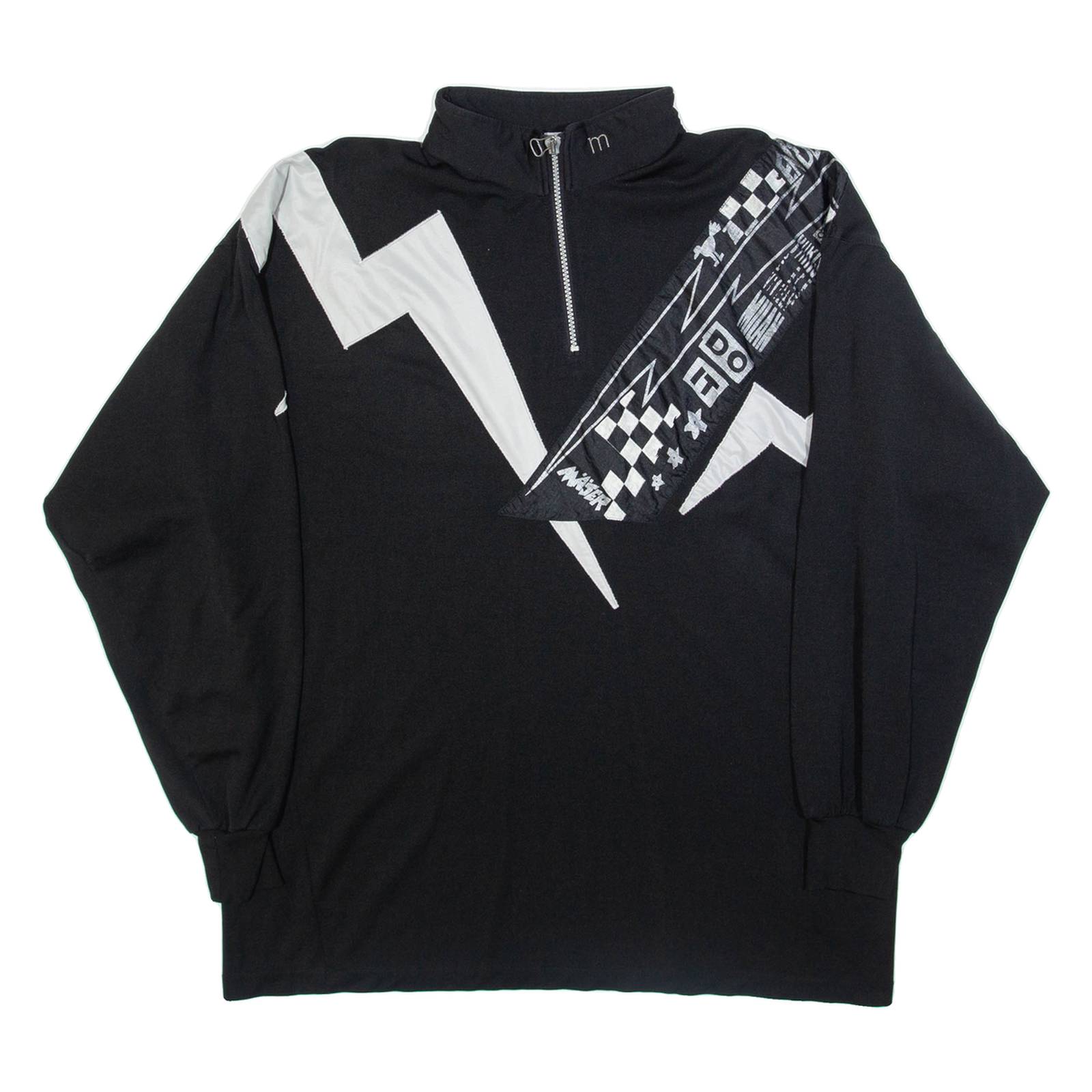 MASSER Mens Jersey Black 1/4 Zip L