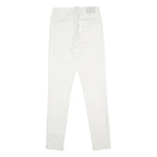 LEVI'S 721 Womens Slim White Denim Jeans W26 L30 Stretch Cotton Blend Zip