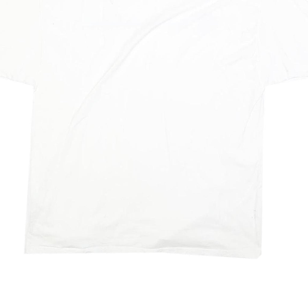 CHAMPION Mens White Cotton Blend Graphic T-Shirt XL Short Sleeve Crew Neck