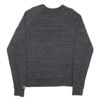 CHAMPION Mens Black Cotton Blend Crew Neck M Logo Sweatshirt Pullover