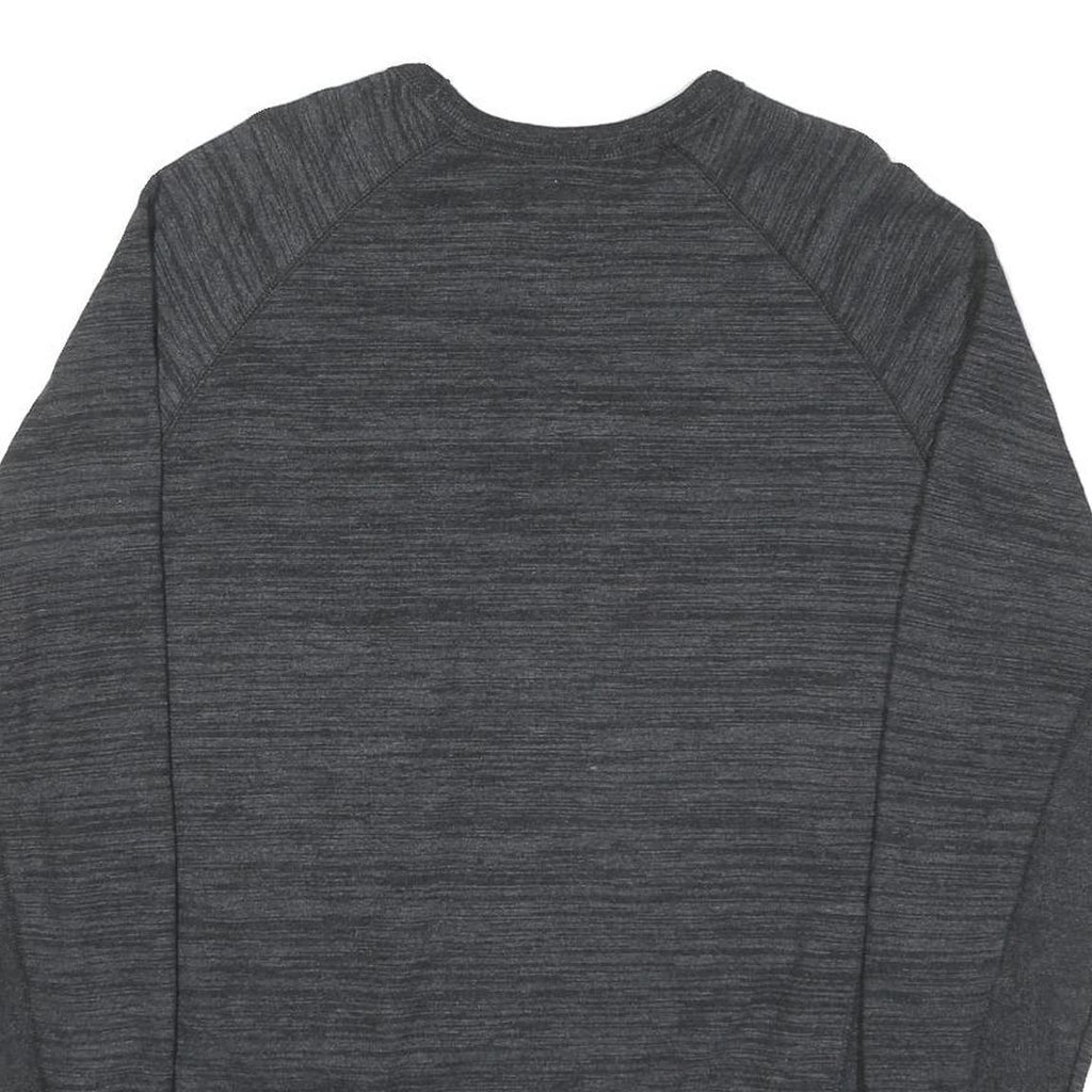 CHAMPION Mens Black Cotton Blend Crew Neck M Logo Sweatshirt Pullover