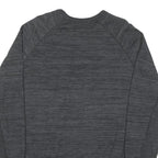 CHAMPION Mens Black Cotton Blend Crew Neck M Logo Sweatshirt Pullover