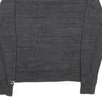 CHAMPION Mens Black Cotton Blend Crew Neck M Logo Sweatshirt Pullover