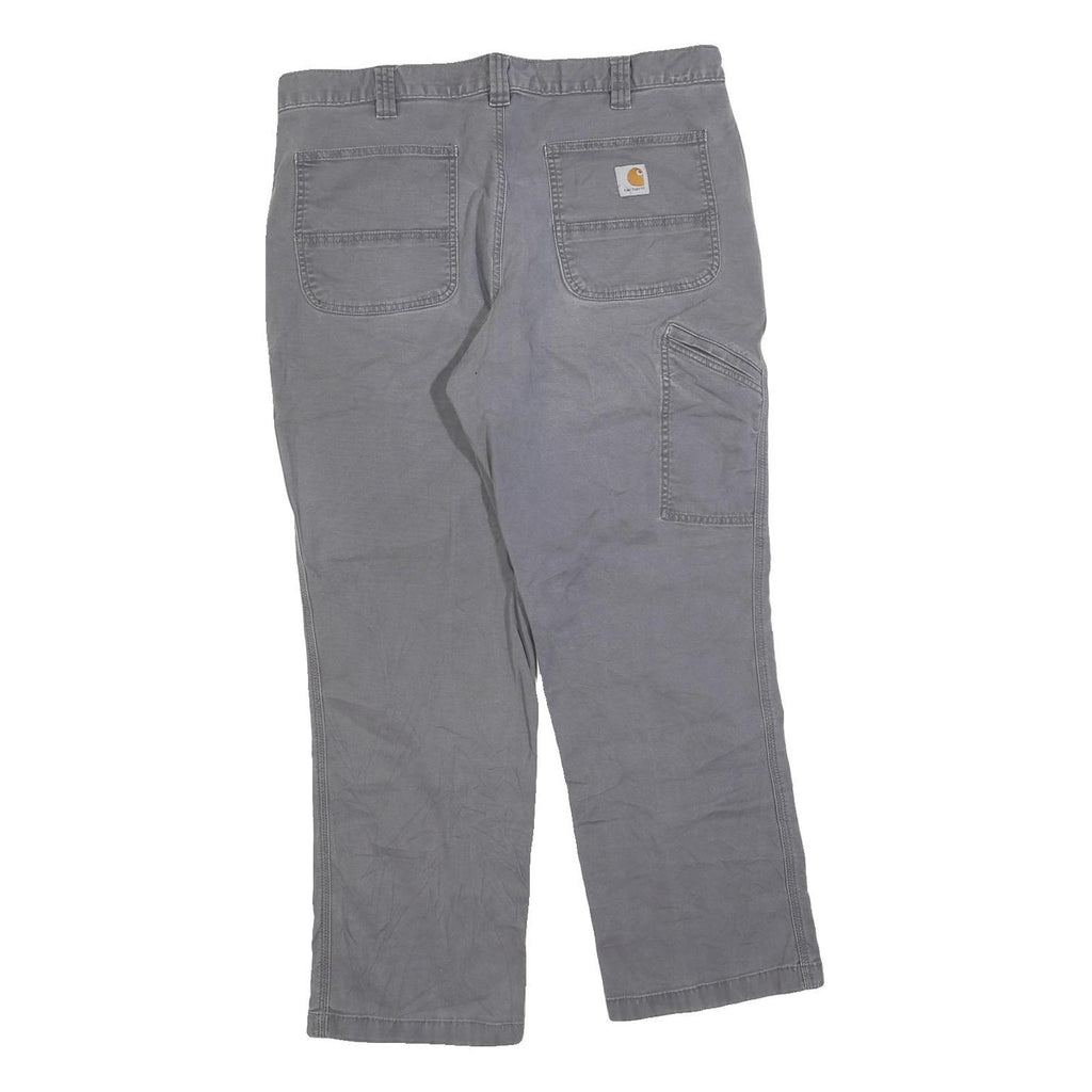 CARHARTT Mens Relaxed Fit Jeans Grey Cotton Blend W38 L30 Utility Workwear