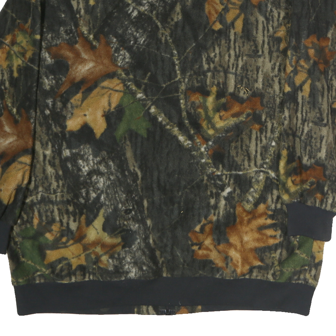 Mens Green Brown Polyester Jacket L Casual Zip Up Plain Camouflage Outdoor