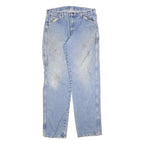 DICKIES Mens Jeans Blue Relaxed Straight Denim Medium W34 L34 Workwear
