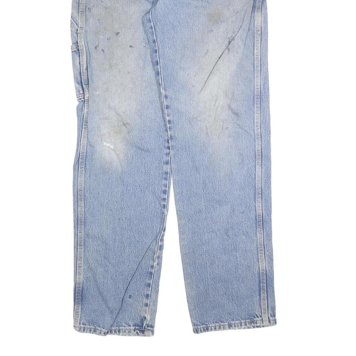 DICKIES Mens Jeans Blue Relaxed Straight Denim Medium W34 L34 Workwear