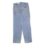 DICKIES Mens Jeans Blue Relaxed Straight Denim Medium W34 L34 Workwear