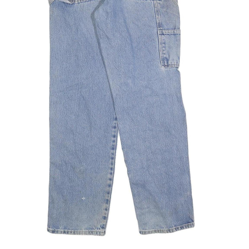 DICKIES Mens Jeans Blue Relaxed Straight Denim Medium W34 L34 Workwear