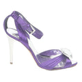 KAREN MILLEN Womens Purple Strappy Heels Synthetic UK 6 Evening Occasion