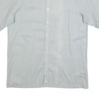 DARIO MONTI Mens Light Grey Shirt L Polyester Blend Casual Button-Up