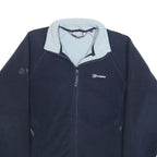 BERGHAUS Womens Navy Blue Fleece Jacket M Polyester Zip Outdoor Casual Warm