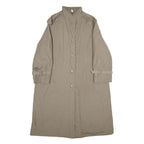 Womens Beige Button Front Classic Jacket UK 16 Polyester Blend Long Sleeve