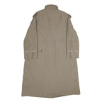 Womens Beige Button Front Classic Jacket UK 16 Polyester Blend Long Sleeve