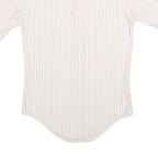 ARROW Mens White & Red Stripe Shirt S Cotton Blend Classic Summer