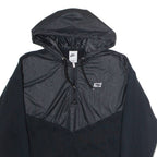 NIKE Womens Pullover Jacket Black Hooded S