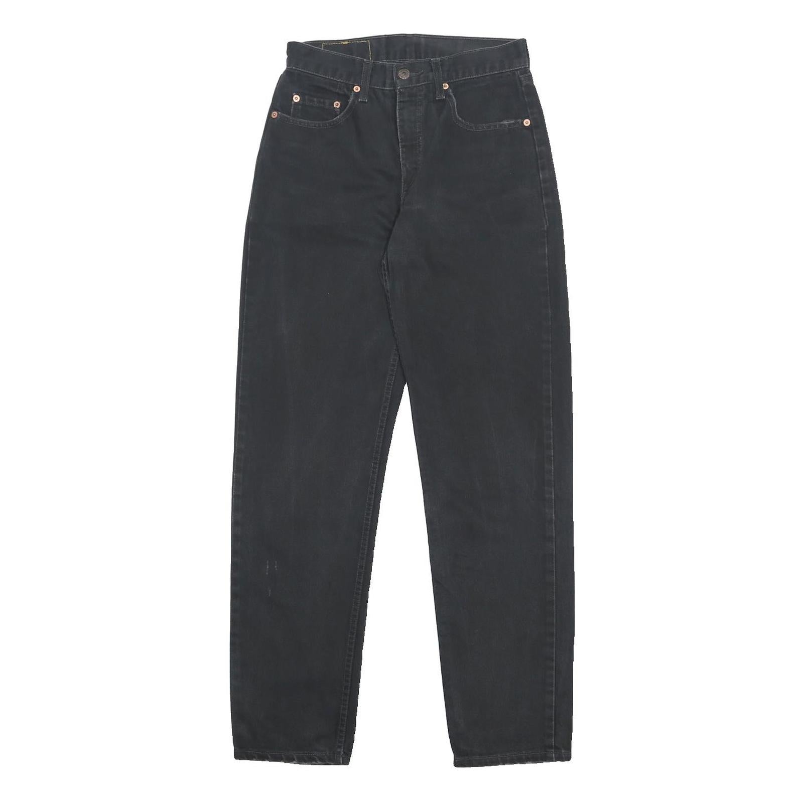 LEVI'S 882 02 Womens Jeans Black Slim Straight Denim W28 L32 Classic Style
