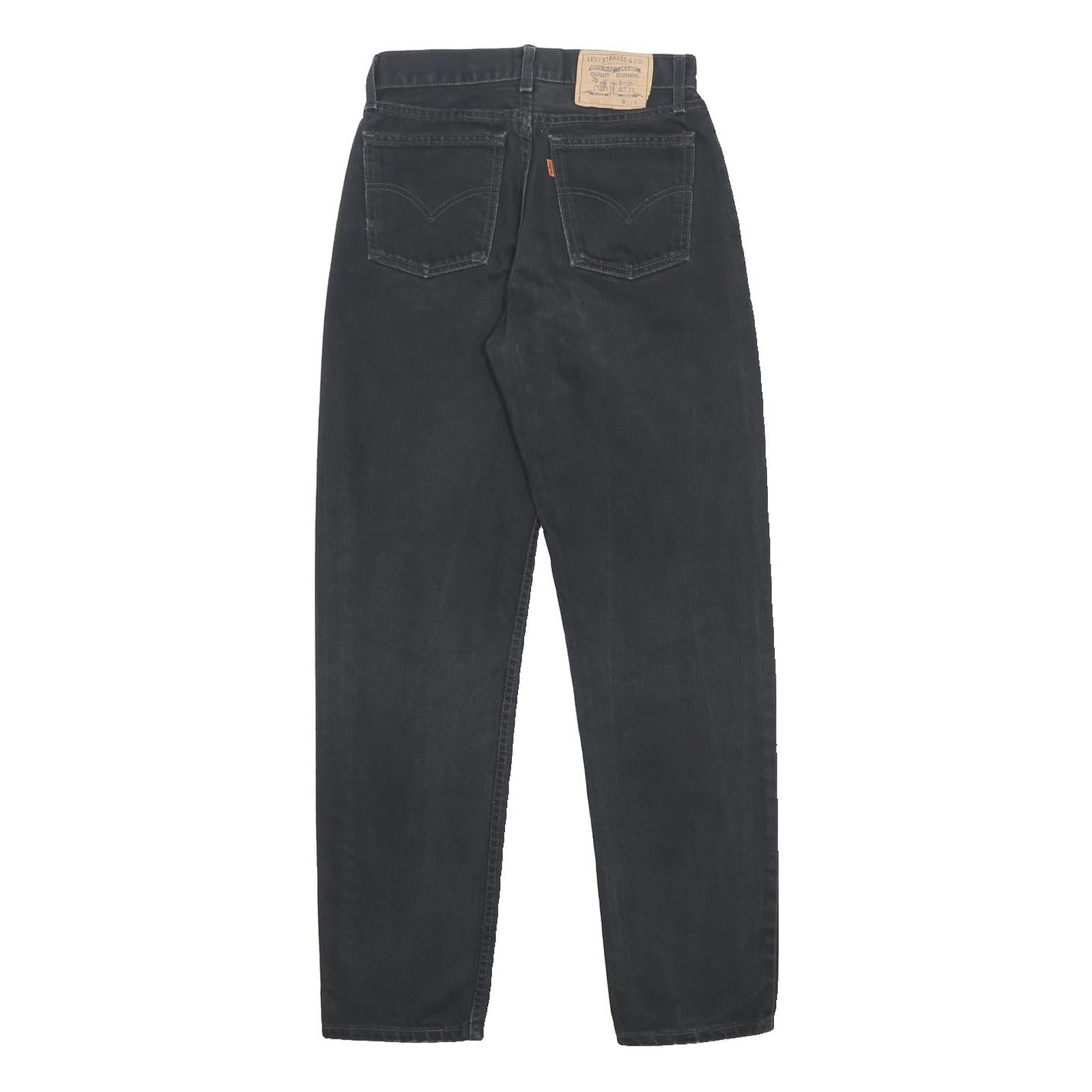 LEVI'S 882 02 Womens Jeans Black Slim Straight Denim W28 L32 Classic Style
