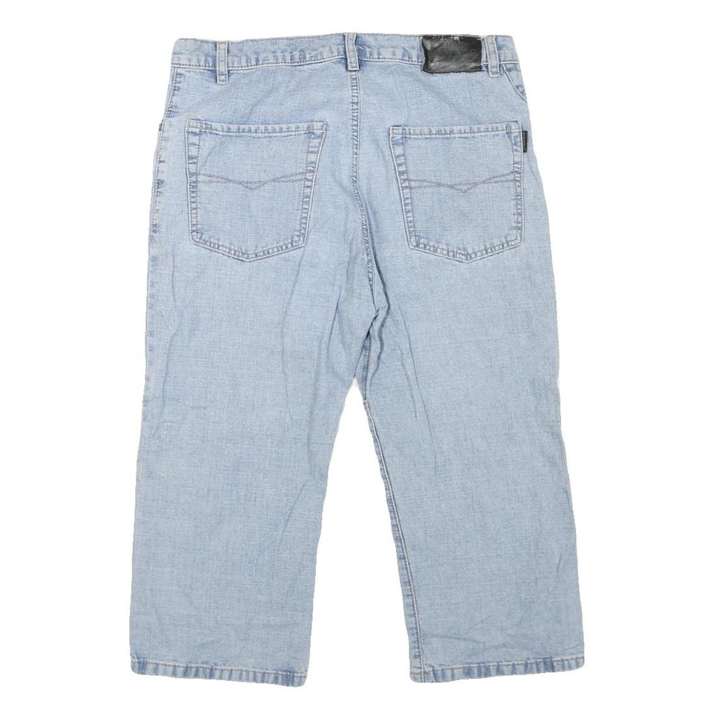 GIORGIO Womens Shorts Blue Casual M W33 Cotton Blend Relaxed Fit