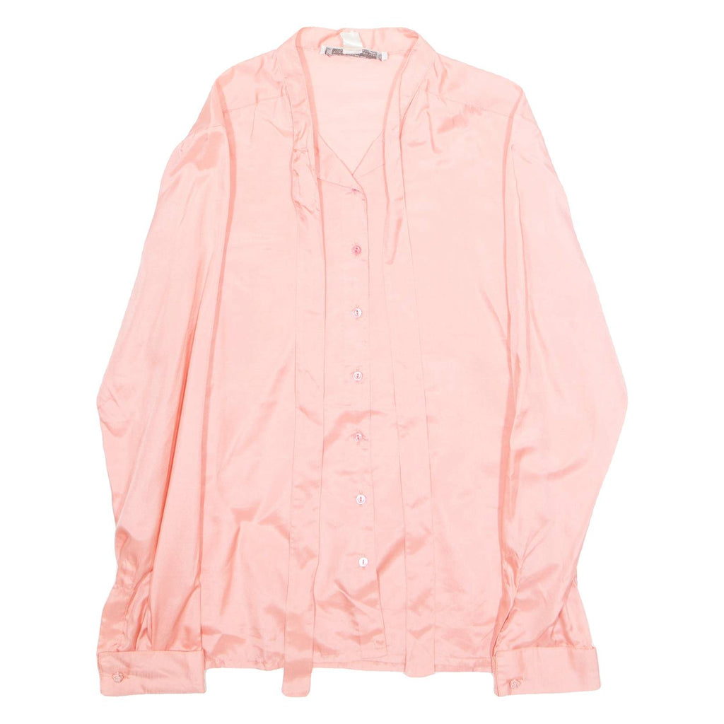 JAEGER Womens Shirt Pink Collared Long Sleeve S