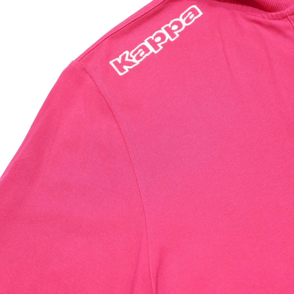 KAPPA Mens Pink Short Sleeve Logo Polo Shirt L Cotton Casual Sportswear