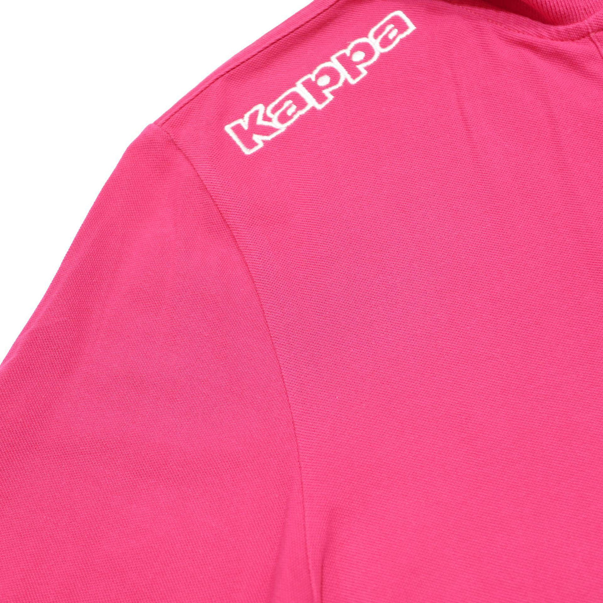 KAPPA Mens Pink Short Sleeve Logo Polo Shirt L Cotton Casual Sportswear