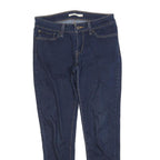 LEVI'S Womens 711 Slim Blue Denim Dark Slim Skinny Jeans W28 L27