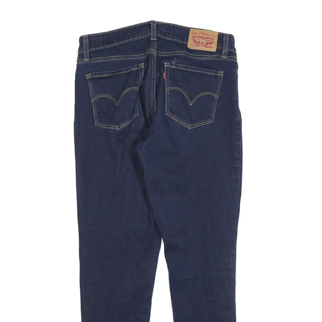 LEVI'S Womens 711 Slim Blue Denim Dark Slim Skinny Jeans W28 L27