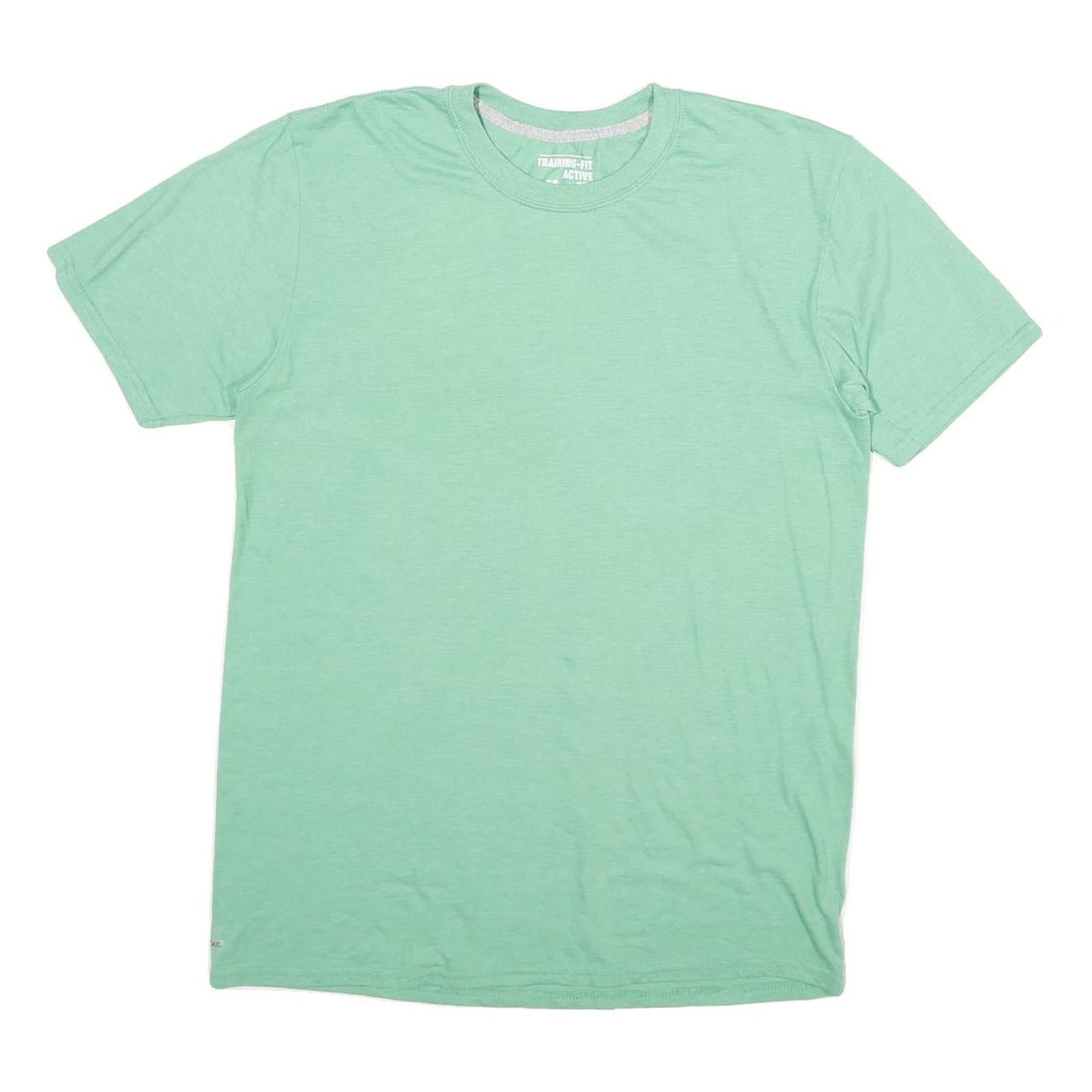 STARTER Mens Green M T-Shirt Short Sleeve Crew Neck Plain Casual Comfortable