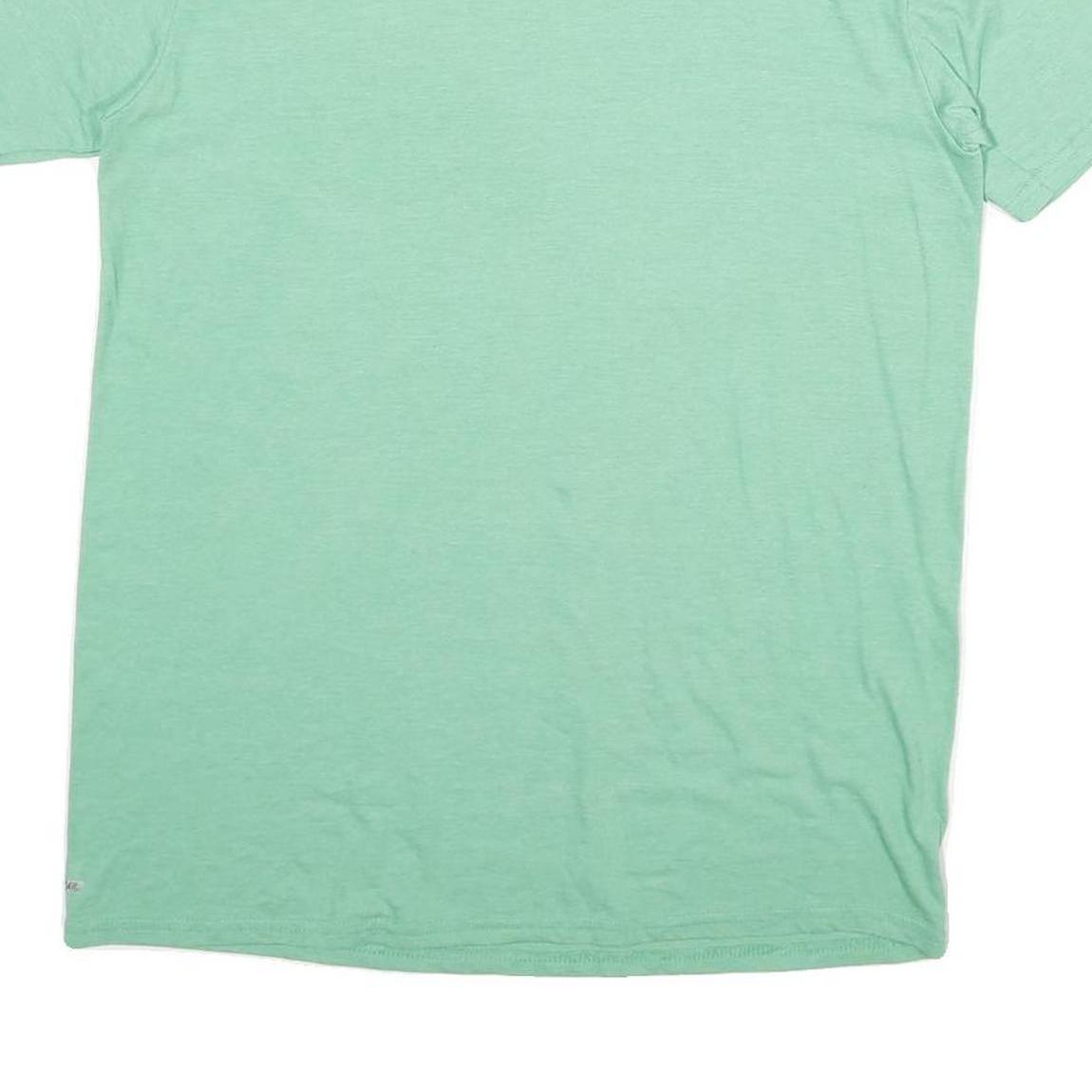 STARTER Mens Green M T-Shirt Short Sleeve Crew Neck Plain Casual Comfortable