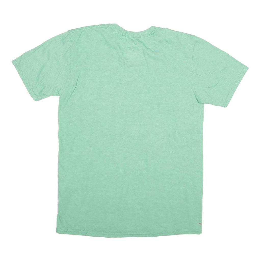 STARTER Mens Green M T-Shirt Short Sleeve Crew Neck Plain Casual Comfortable