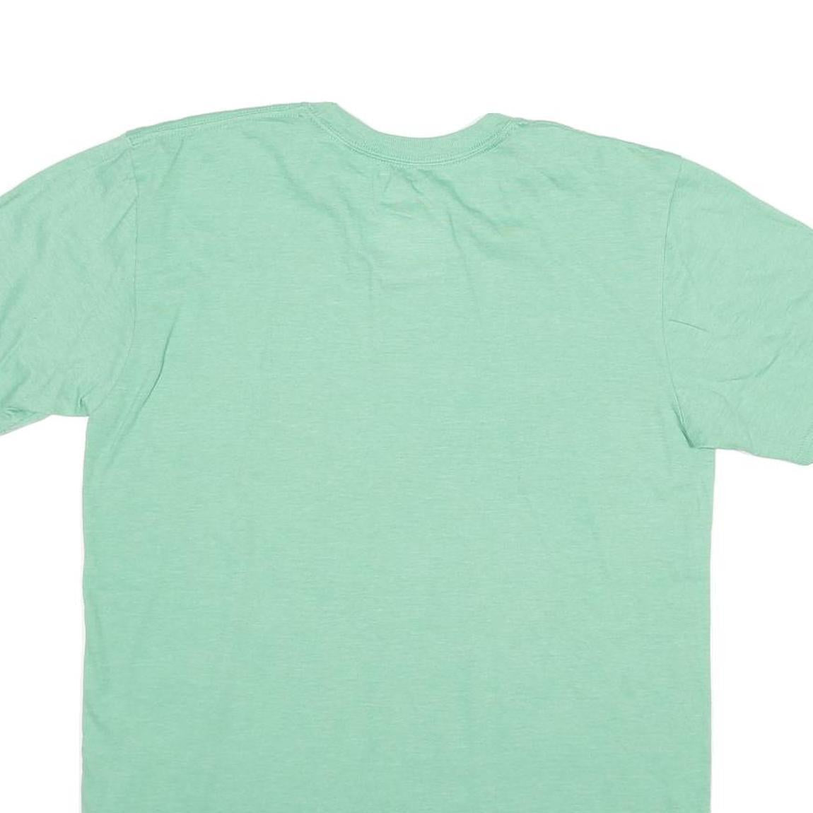 STARTER Mens Green M T-Shirt Short Sleeve Crew Neck Plain Casual Comfortable