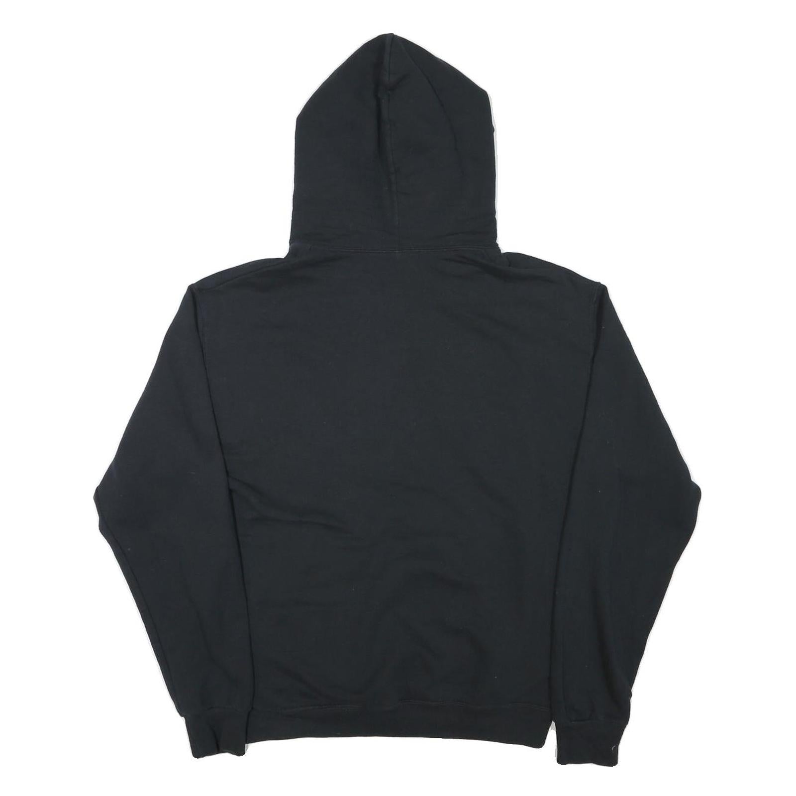 JERZEES Mens Black Folsom Bulldogs Pullover Hoodie M Cotton Blend Casual