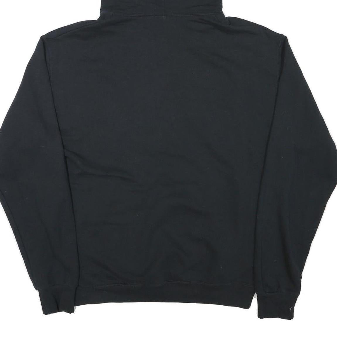 JERZEES Mens Black Folsom Bulldogs Pullover Hoodie M Cotton Blend Casual