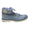PALLADIUM Pampa Hi Womens Lace-Up Canvas Boots Blue UK 5 Casual Outdoor