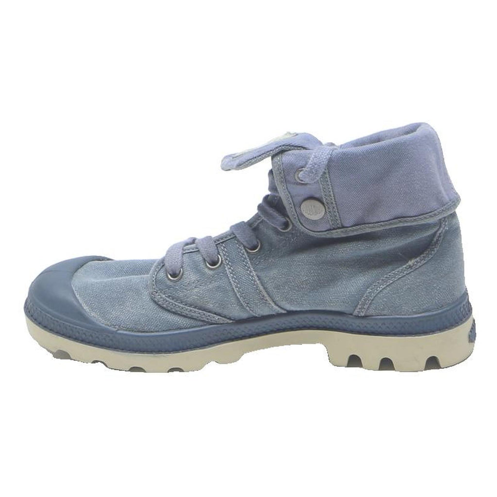 PALLADIUM Pampa Hi Womens Lace-Up Canvas Boots Blue UK 5 Casual Outdoor