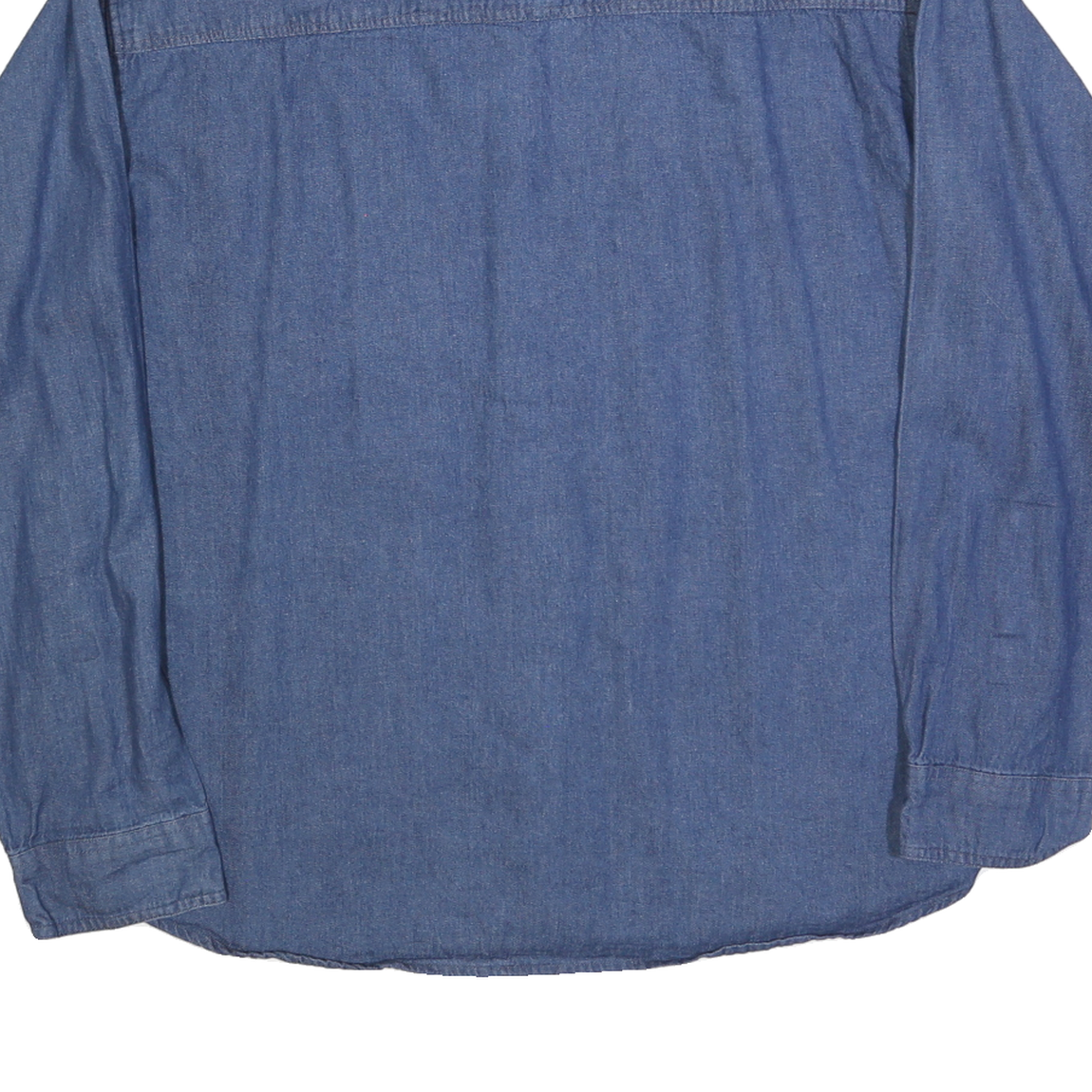 WOODLAND CREEK Mens Blue Cotton Shirt M Button-Down Collar Long Sleeve Casual