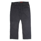 DICKIES Flex Workwear Mens Canvas Trousers Black Regular Straight W40 L30