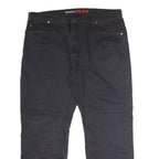 DICKIES Flex Workwear Mens Canvas Trousers Black Regular Straight W40 L30