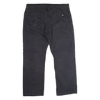 DICKIES Flex Workwear Mens Canvas Trousers Black Regular Straight W40 L30
