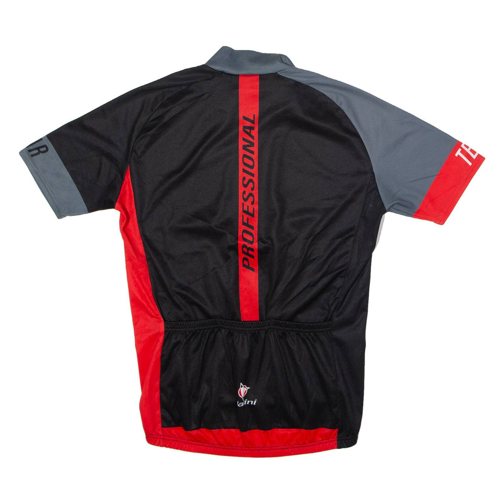 NALINI Full Zip Cycling Mens Jersey Black High Neck L