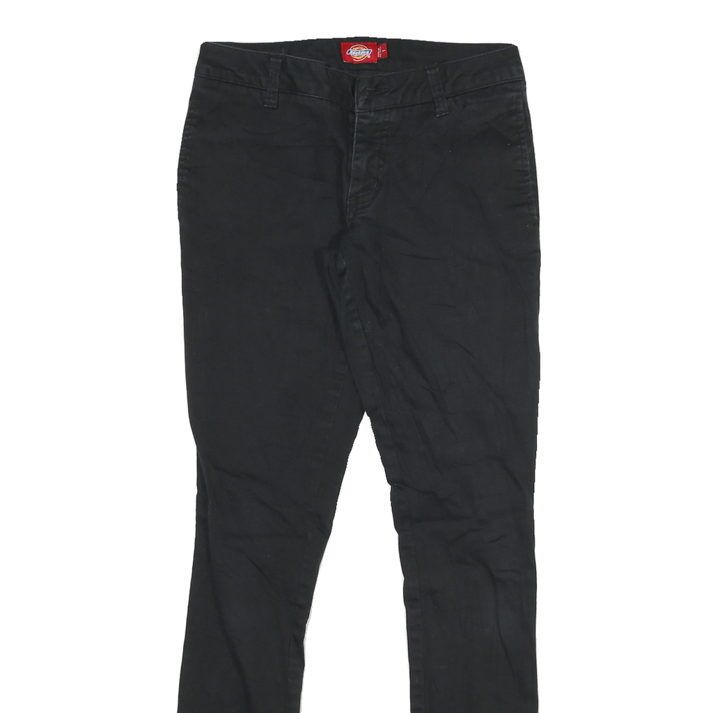 DICKIES Womens Jeans Black Slim Skinny Denim Woven Cotton Blend W26 L27 Classic
