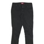 DICKIES Womens Jeans Black Slim Skinny Denim Woven Cotton Blend W26 L27 Classic