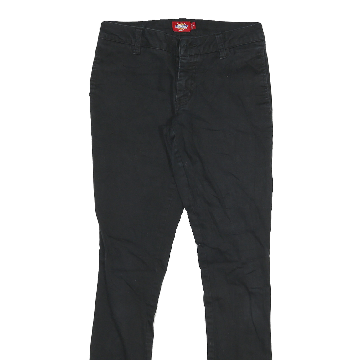 DICKIES Womens Jeans Black Slim Skinny Denim Woven Cotton Blend W26 L27 Classic